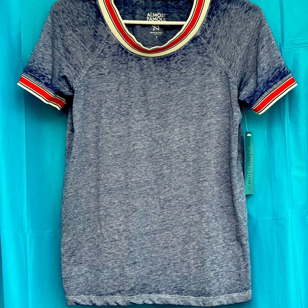 NWT Almost Famous shirt size L juniors - Picture 2 of 8